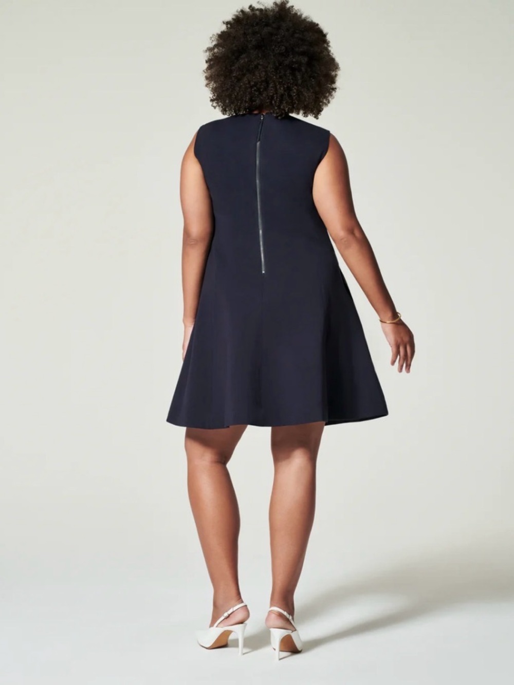 SPANX Black The Perfect A-Line Sleeveless Dress Extra Large XL EUC LBD Chic - Picture 2 of 5